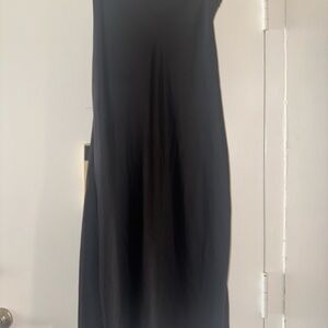Black Satin Maxi Skirt